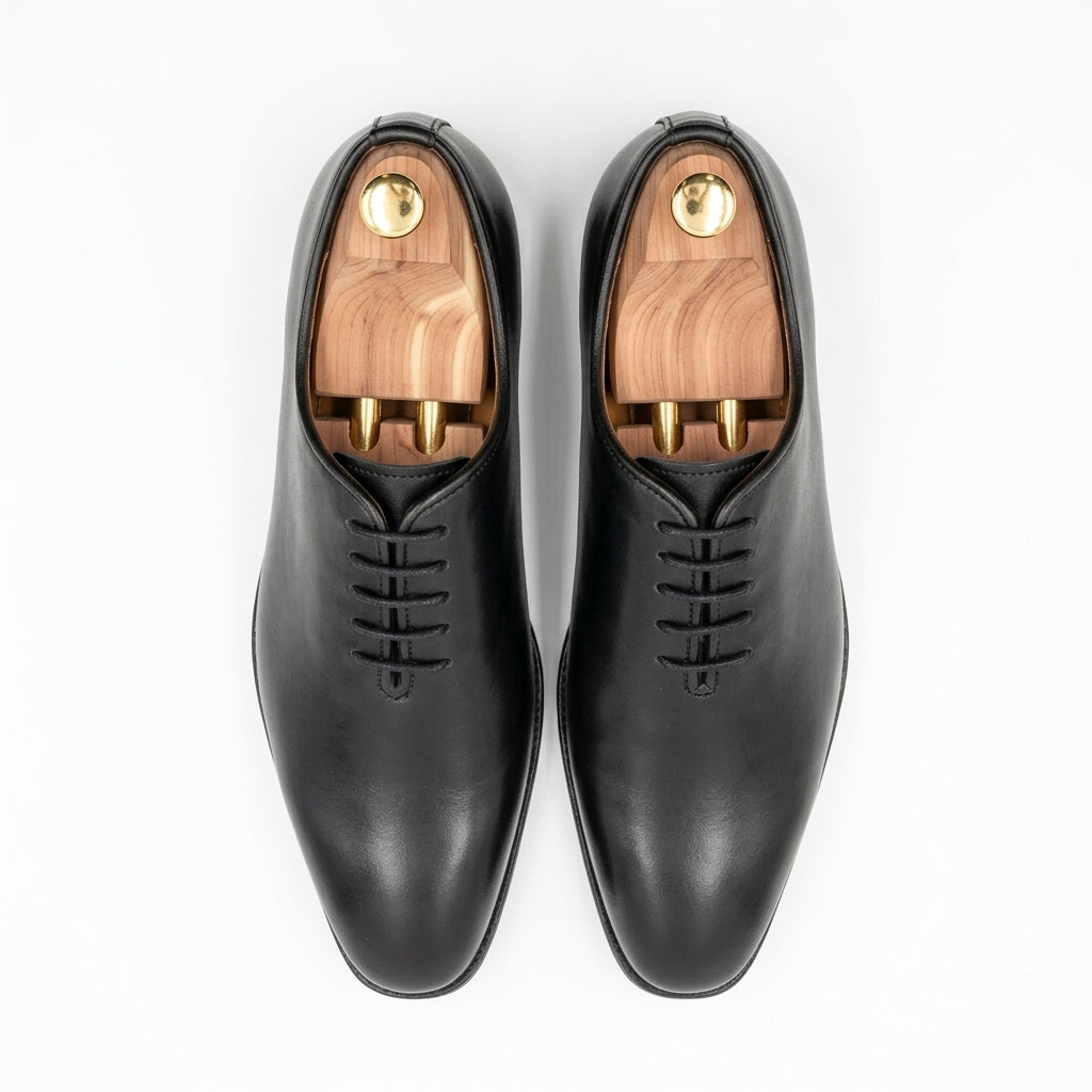 Walkist Original Leather Wholecut Oxford Shoes - Black