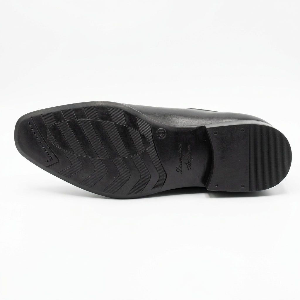 Walkist Original Leather Wholecut Oxford Shoes - Black