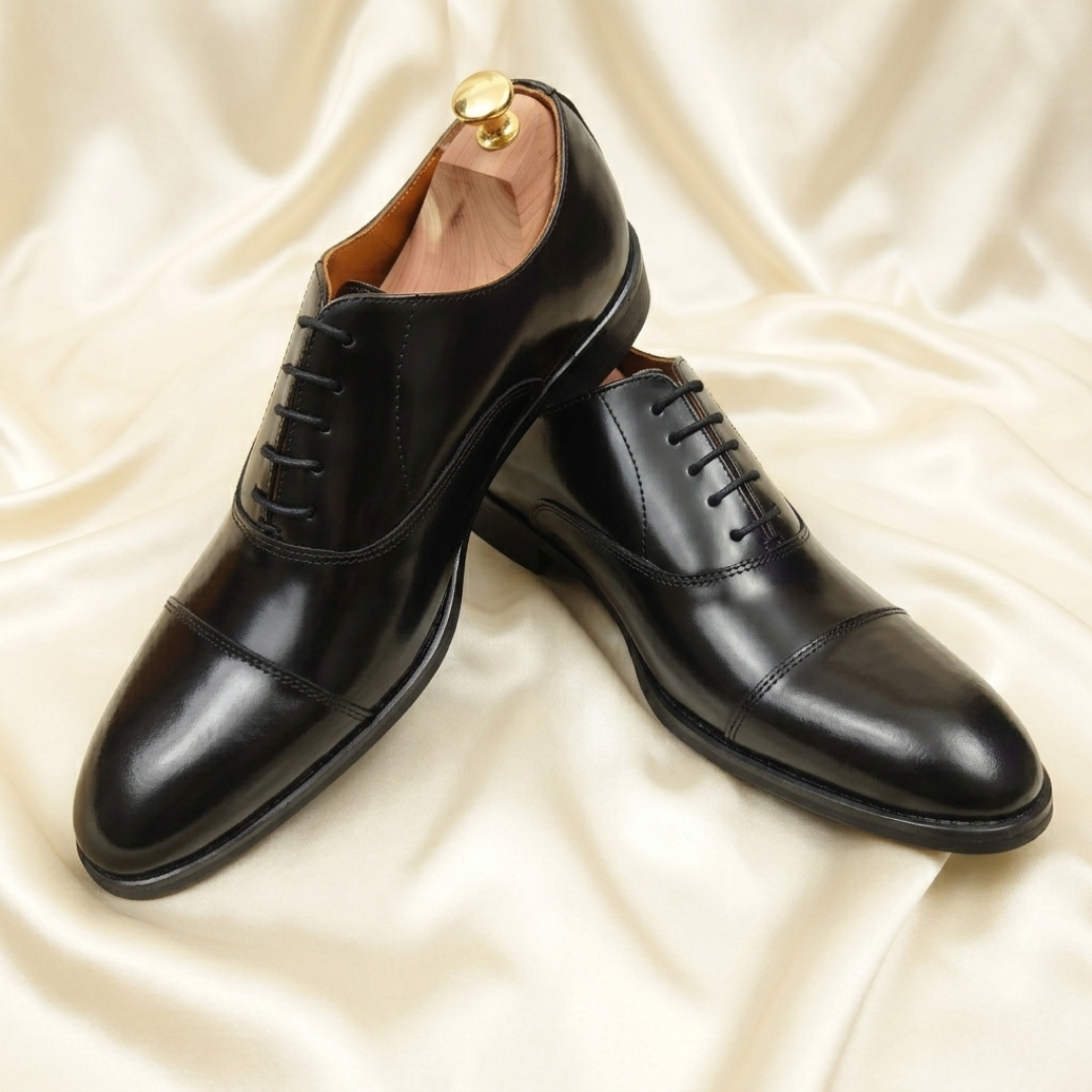 Walkist Premium Leather Oxford Shoes - Black