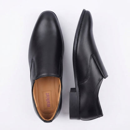Walkist Original Leather Slip-On Shoes - Black